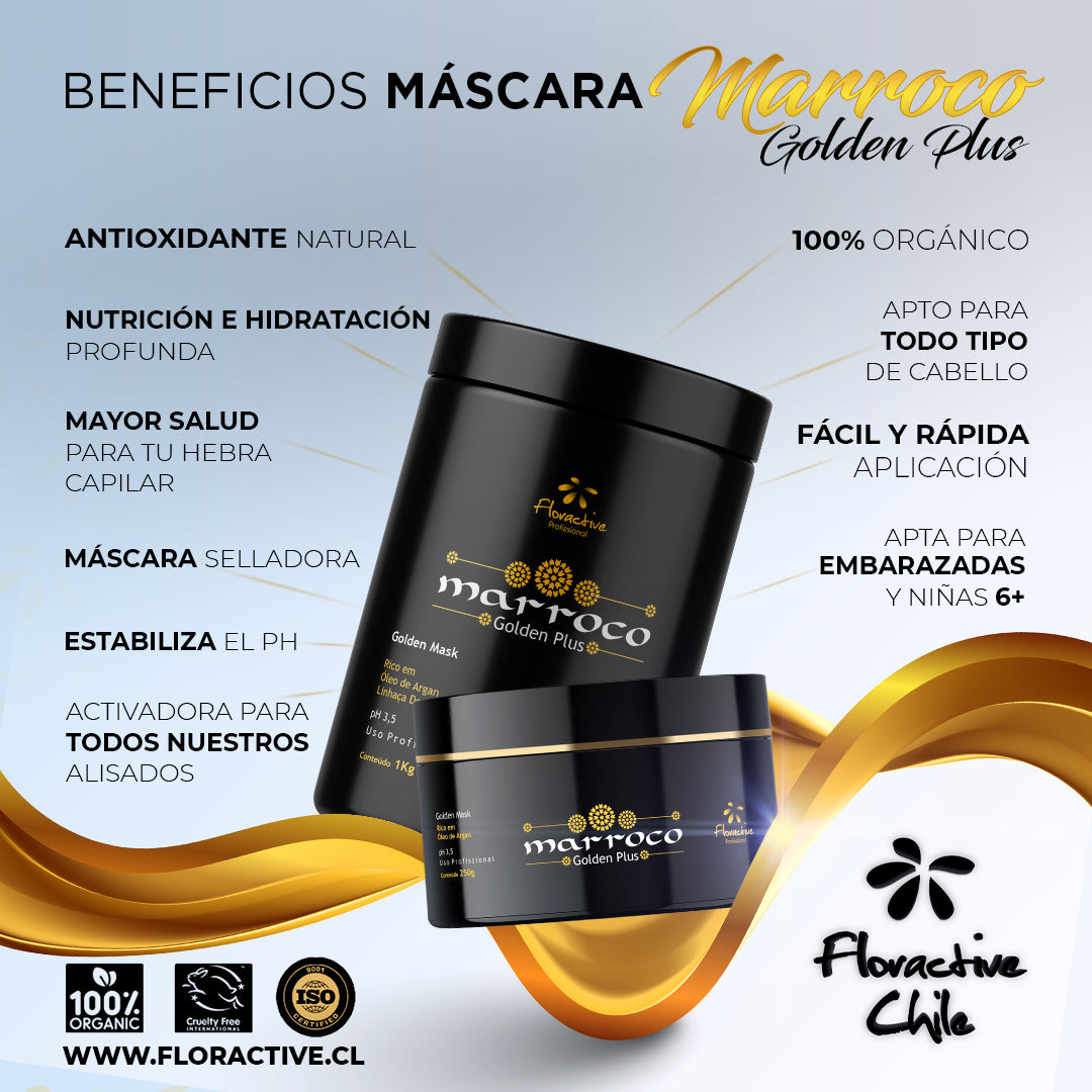 Mascarilla Marroco Golden Plus 250gr — beneficios
